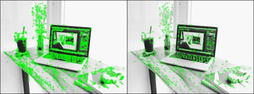 關鍵點均勻化示意圖