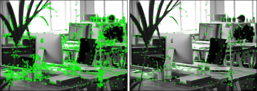 關鍵點均勻化示意圖